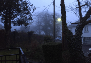 An early, misty-morning start