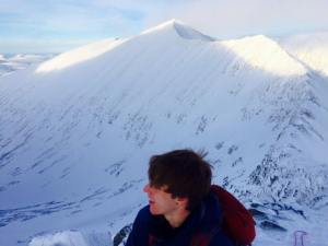 Even after the most technical parts of the ridge there was a long way to go to the summit