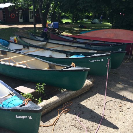With so many Scouts participating, a lot of boats were needed!